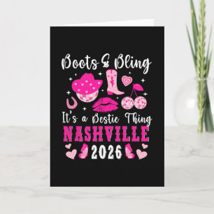 Tarjeta Diversión Viaje de Amigas en Nashville 2026 Vacaci
