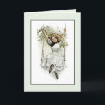 Tarjeta Diversión victoriana 60 o cualquier cumpleaños sal<br><div class="desc">Ahhh... despedida, preciosa carta para tu familia o cumpleaños de amigos. La señora de la era victoriana balanceándose con una sonrisa de día grandiosa en su cara. Añade cualquier edad para la chica o el tipo de cumpleaños. Ver más tarjetas de cumpleaños para todas las edades en Zigglets aquí en...</div>