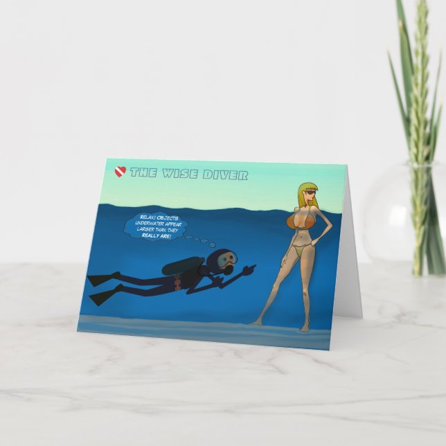 Tarjeta DIVERSOS DIVERSOS Y CHICA DE BIKINI. Chiste DIVERT (Anverso)