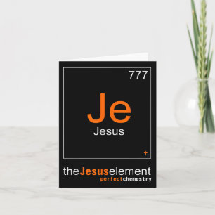 Tarjeta Diversos Elementos De La Química De Jesucristo