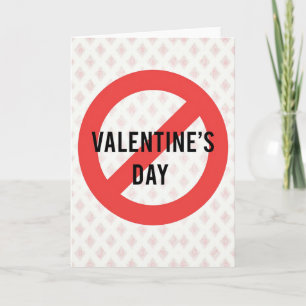 Tarjeta divertida anti-Día de San Valentín