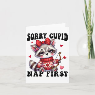 Tarjeta Divertida Anti San Valentín Lo Siento Cupido Dormi