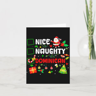 Tarjeta Divertida Buena Traviesa Familia Dominicana Hombre