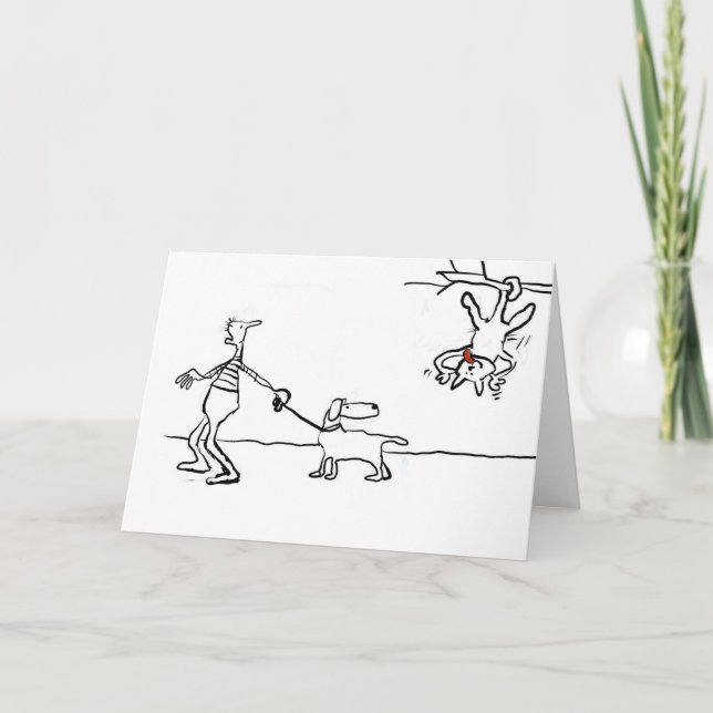 tarjeta divertida con animales (Anverso)