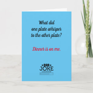 Tarjeta divertida con chiste de papá diseñada
