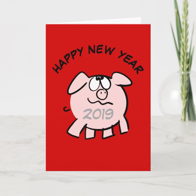 Tarjeta divertida de 2 Personalizados para el año  (Anverso)