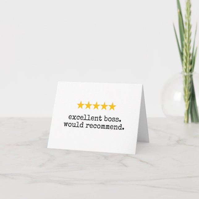 Tarjeta divertida de 5 estrellas para el Día del J (Anverso)