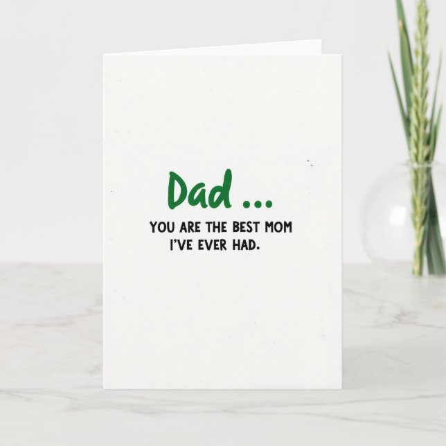 Tarjeta divertida de agradecimiento para mamá (Anverso)