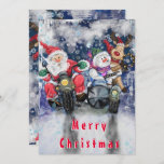 Tarjeta divertida de amigos navidades<br><div class="desc">Graciosas tarjetas de Navidades con Navidades Felices Amigos Diseñar la pintura - o Elegir / Añadir su texto único / nombre / color - Hacer su regalo de tarjeta de Navidades especiales - Redimensionar y mover o eliminar y agregar elementos / texto con la herramienta Personalización ! Dibujo y diseño...</div>