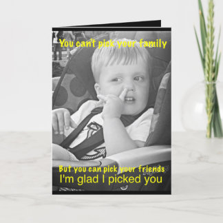 Tarjeta divertida de amistad