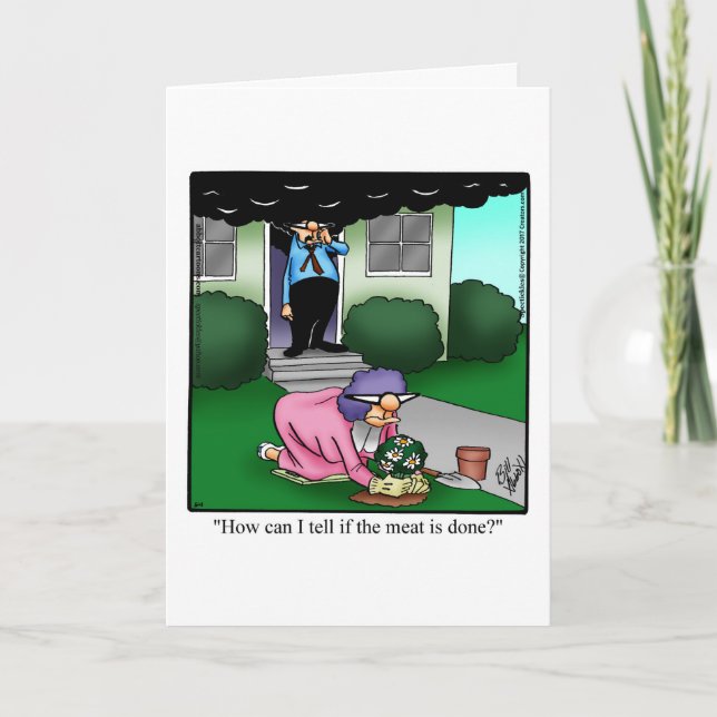 Tarjeta divertida de aniversario feliz (Anverso)