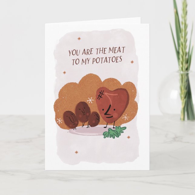 Tarjeta divertida de aniversario o San Valentín, d (Anverso)