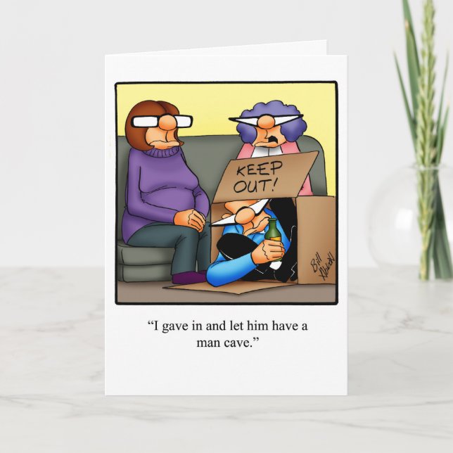 Tarjeta divertida de aniversario para él con gafas (Anverso)