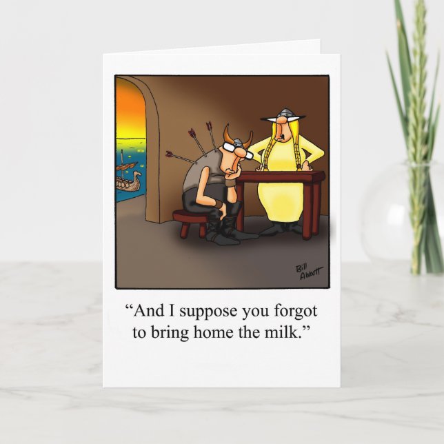 Tarjeta Divertida de Aniversario Para Ella (Anverso)