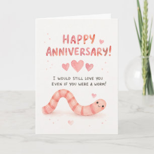 Tarjeta divertida de aniversario Te seguiré amando