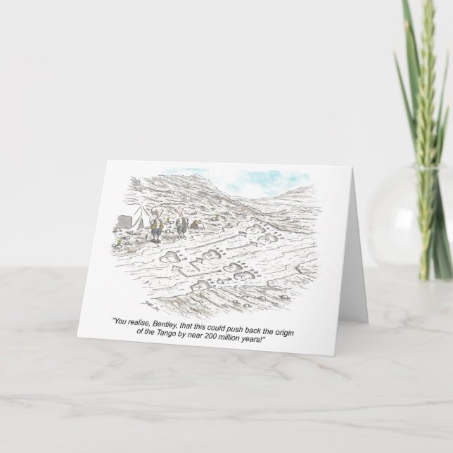 Tarjeta divertida de baile de tango (Anverso)