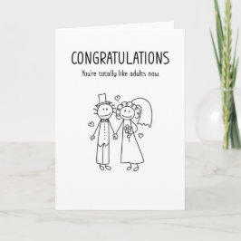 Tarjeta divertida de boda para adultos totalmente