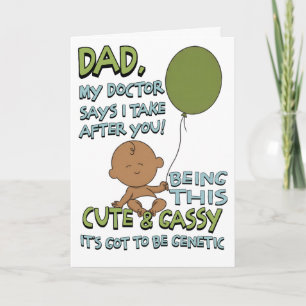 Tarjeta divertida de broma para el Día del Padre p