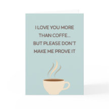 Tarjeta divertida de café para el Día de la Madre