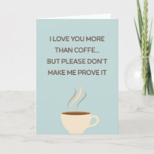Tarjeta divertida de café para el Día de la Madre