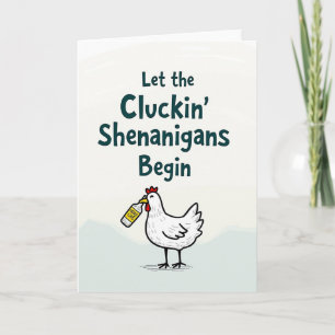 Tarjeta divertida de Cluckin Shenanigans