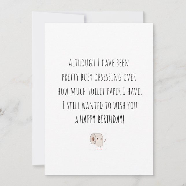 Tarjeta divertida de cuarentena (Anverso)