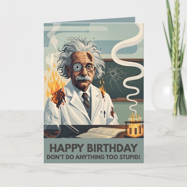 Tarjeta divertida de cumpleaños (Anverso)