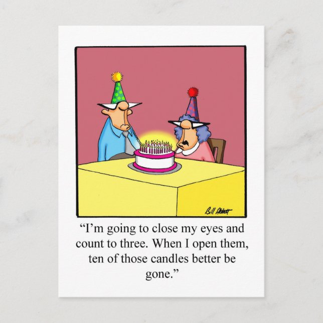 Tarjeta divertida de cumpleaños (Anverso)