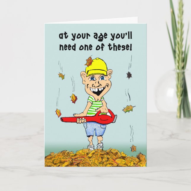Tarjeta divertida de cumpleaños (Anverso)