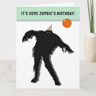 Tarjeta divertida de cumpleaños de Halloween en oc