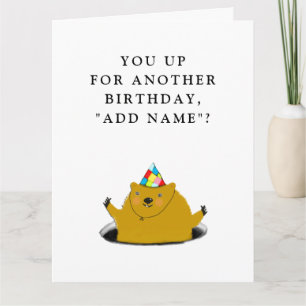 Tarjeta divertida de cumpleaños del Día de la Marm
