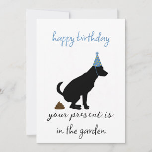 Tarjeta divertida de cumpleaños del perro, cumplea