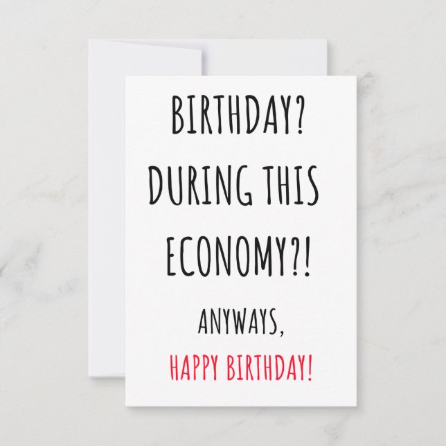 Tarjeta divertida de cumpleaños feliz (Anverso)