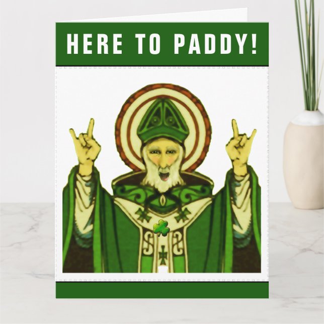 Tarjeta divertida de cumpleaños irlandesa (Anverso)