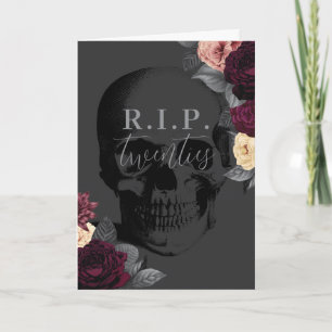 Tarjeta divertida de cumpleaños número 30 RIP Vein