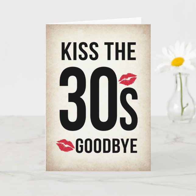 Tarjeta divertida de cumpleaños número 40, Adiós a (Planta pequeña)