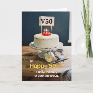 Tarjeta divertida de cumpleaños número 50 para un 
