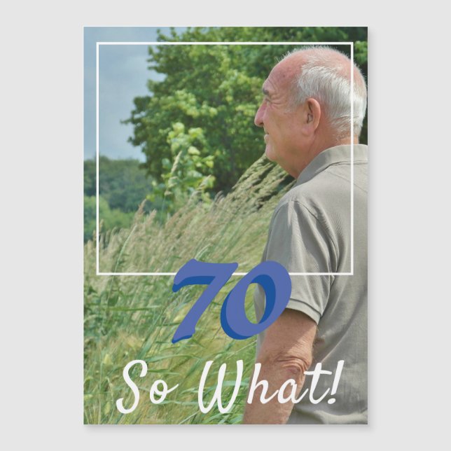 Tarjeta divertida de cumpleaños número 70 para aña (Anverso)