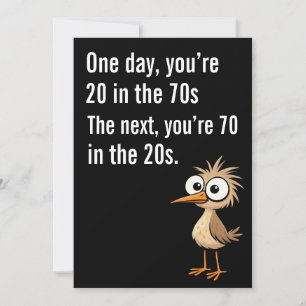 Tarjeta divertida de cumpleaños número 70 para pap