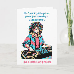 Tarjeta divertida de cumpleaños para amigo DJ de v