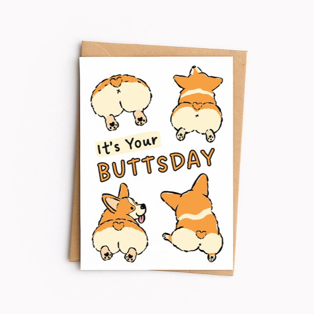 Tarjeta divertida de cumpleaños para Corgi - Es tu (Subido por el creador)