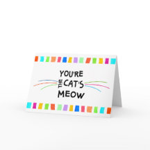 Tarjeta divertida de cumpleaños para el gato con b
