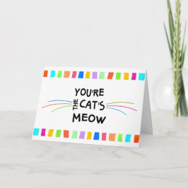 Tarjeta divertida de cumpleaños para el gato con b