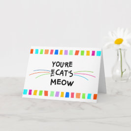 Tarjeta divertida de cumpleaños para el gato con b