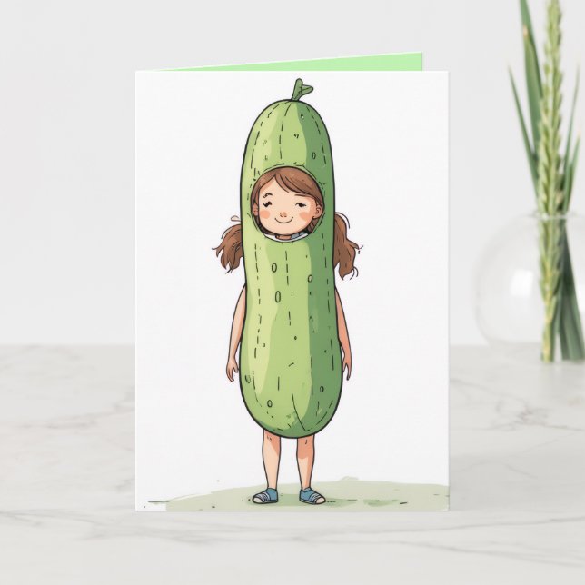 Tarjeta divertida de cumpleaños para la chica del  (Anverso)