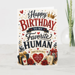 Tarjeta divertida de cumpleaños para marido, mi hu