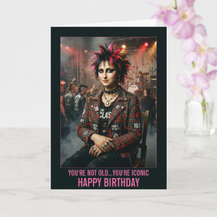 Tarjeta divertida de cumpleaños para mujeres mayor