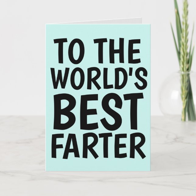 TARJETA DIVERTIDA DE CUMPLEAÑOS PARA PAPÁ, MEJOR P (Anverso)