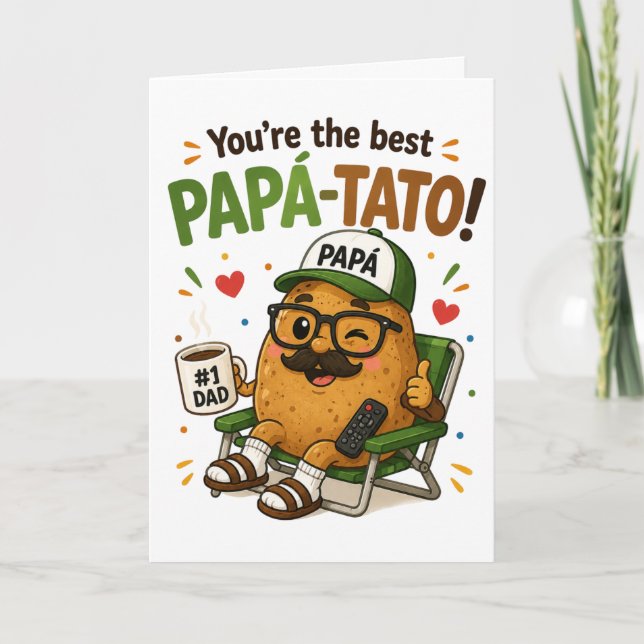 Tarjeta divertida de cumpleaños para Papá Tato Dad (Anverso)