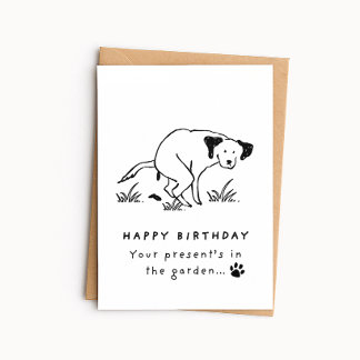 Tarjeta divertida de cumpleaños para perro - El re